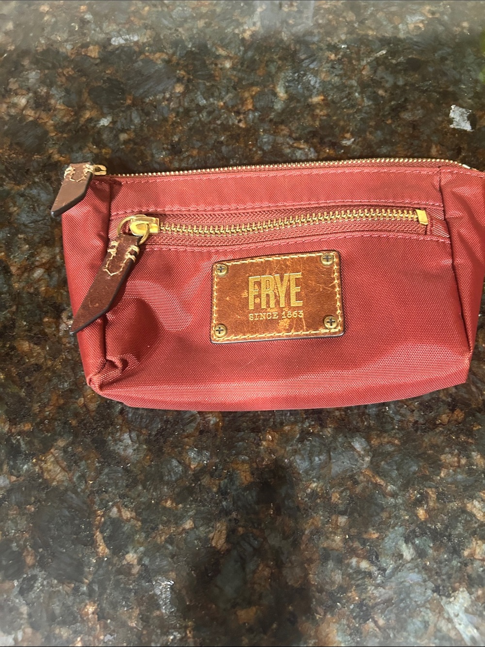 FRYE nylon makeup pouch